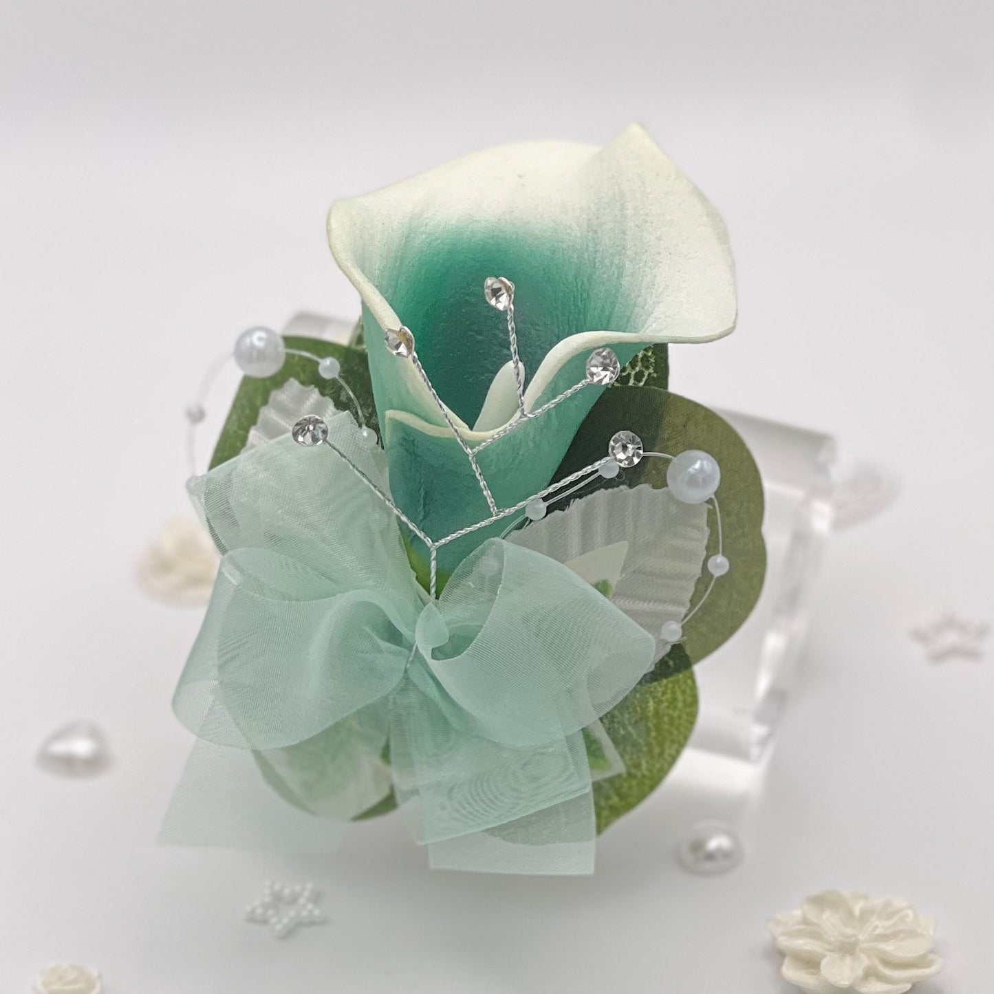 Mint Green Calla Lily - Debs Flower Corsage