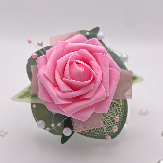 Baby Pink Rose - Debs Flower Corsage