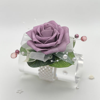 Dusky Lilac Rose - Debs Flower Corsage