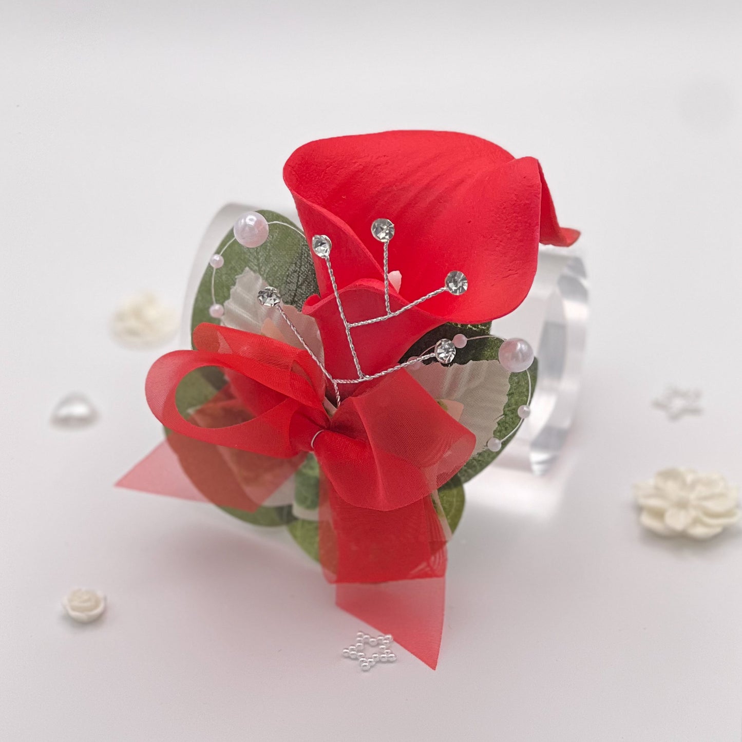 Red Calla Lily - Debs Corsage