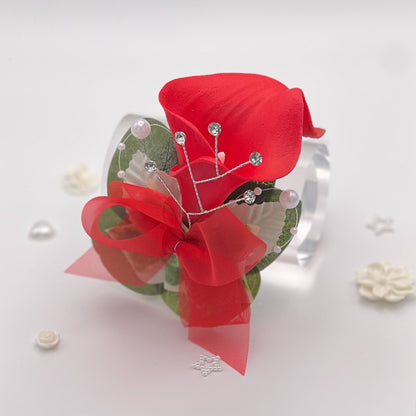 Red Calla Lily - Debs Corsage