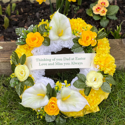 Easter Lily Wreath - Round