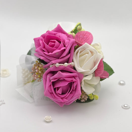 Mixed Fuchsia Pink - Debs Flower Corsage