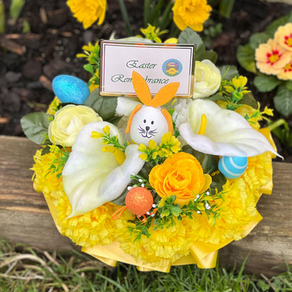 Easter Rabbit Posy Wreath