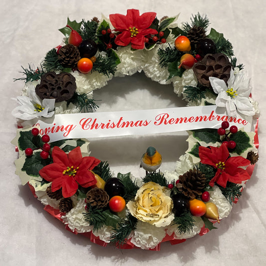 Xmas Grave Wreath Emma's Little Flower Shop