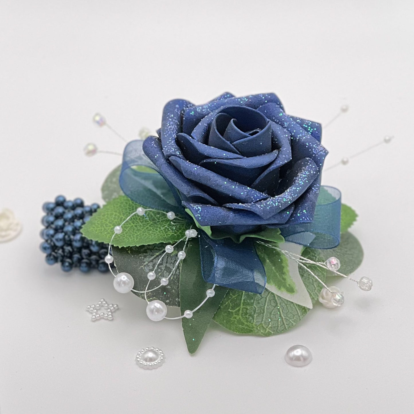 Navy Rose - Debs Flower Corsage