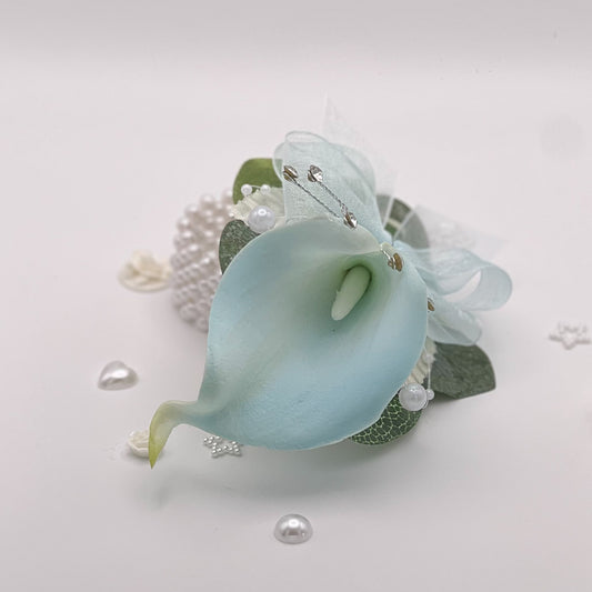Baby Blue Calla Lily - Debs Flower Corsage