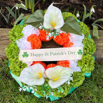 St Patrick’s Day Grave Wreath