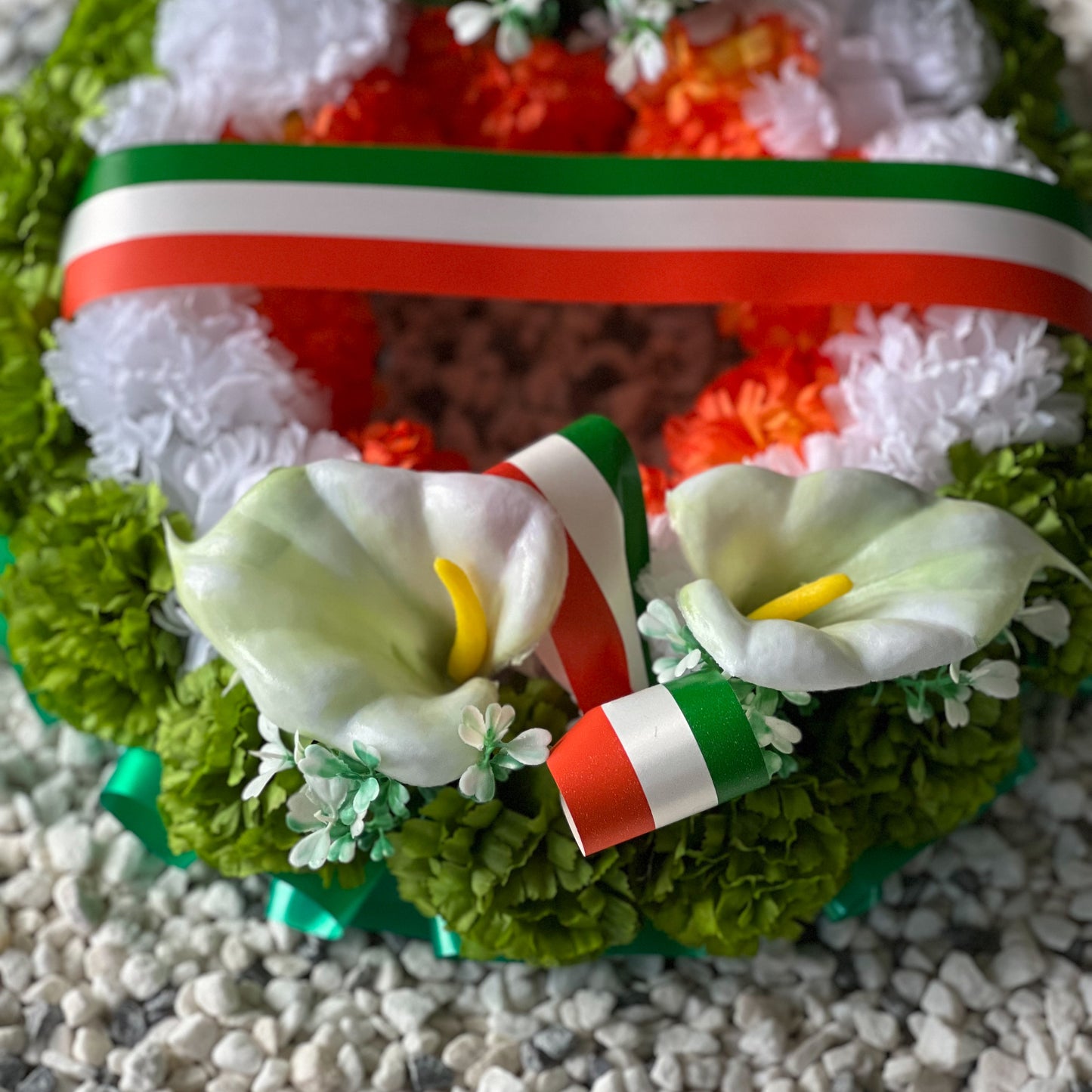 Irish Grave Wreath - Round