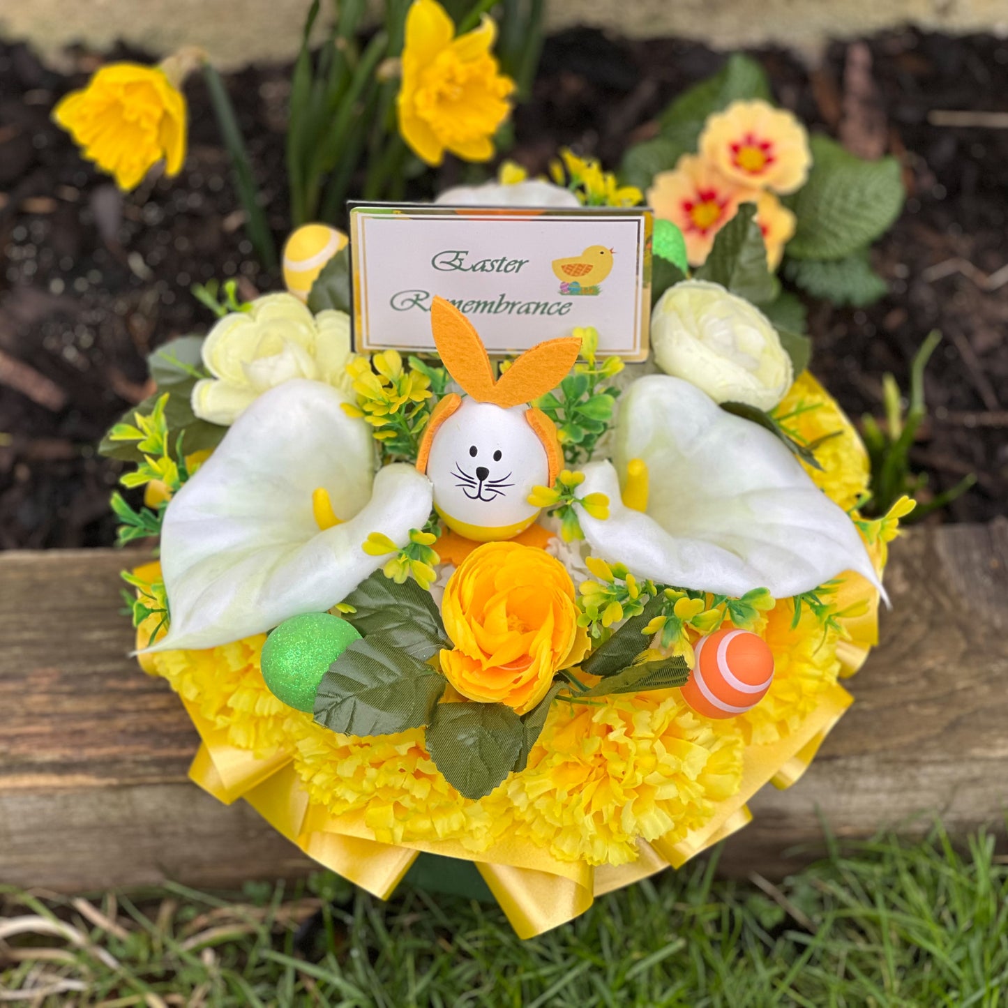 Easter Rabbit Posy Wreath