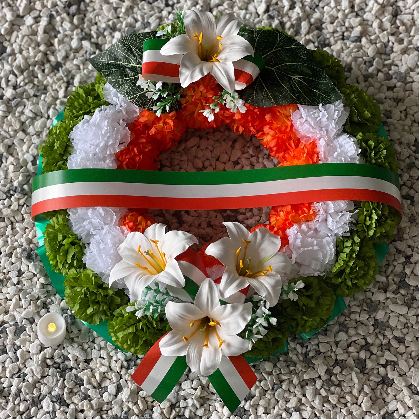 Large Irish Grave Wreath