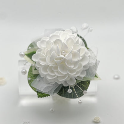 White Dahlia - Debs Flower Corsage