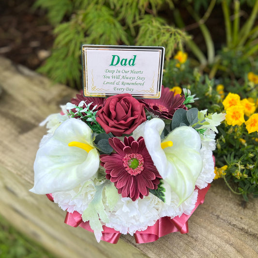 Burgundy Father’s Day Posy