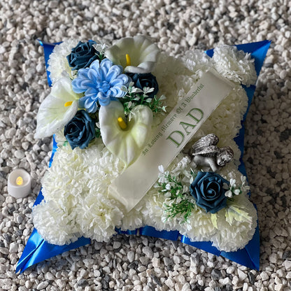 Blue Father’s Day Cushion with Angel