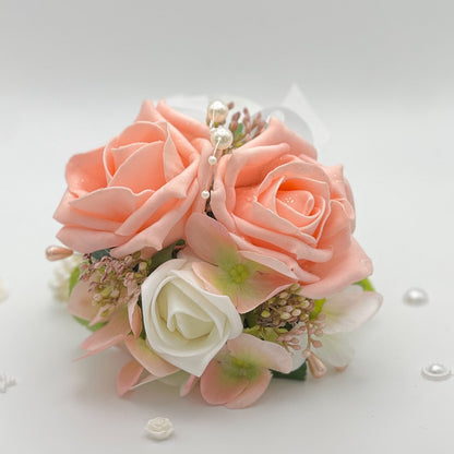 Mixed Coral - Debs Flower Corsage