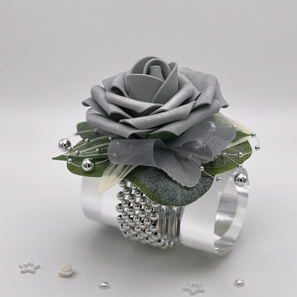 Silver Rose - Debs Flower Corsage