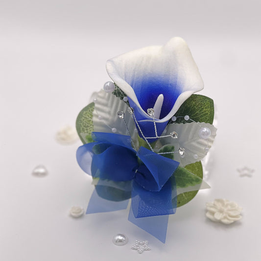 Royal Blue Calla Lily - Debs Flower Corsage