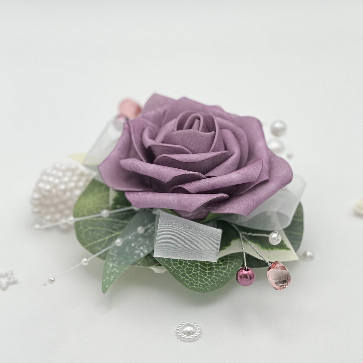 Dusky Lilac Rose - Debs Flower Corsage