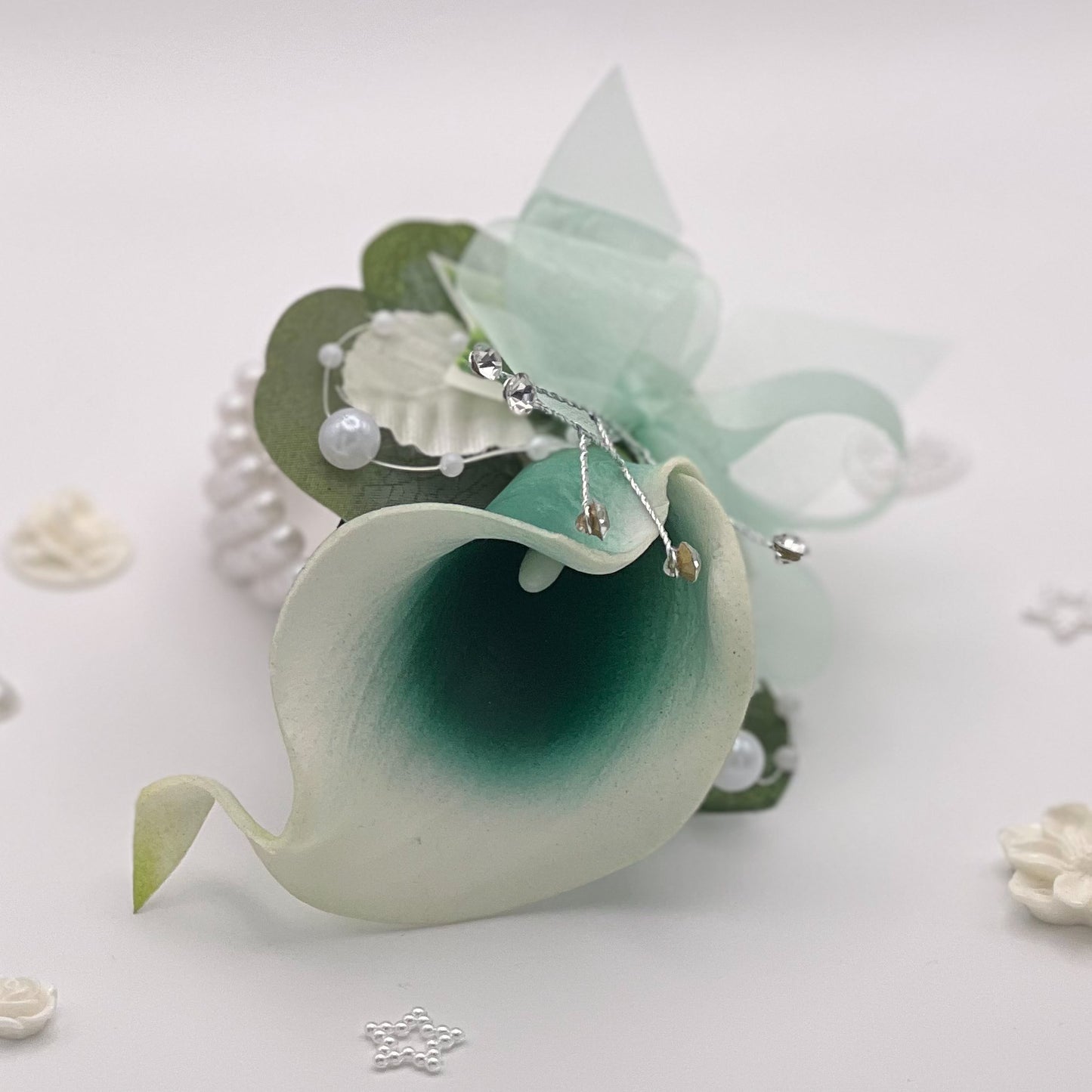 Mint Green Calla Lily - Debs Flower Corsage
