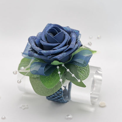 Navy Rose - Debs Flower Corsage