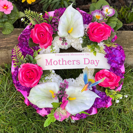 Purple Mother’s Day Wreath