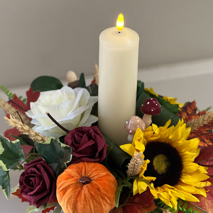 Autumn Candle Table Centre Piece