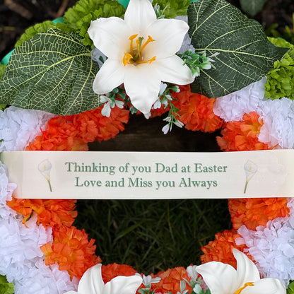 Large Irish Grave Wreath