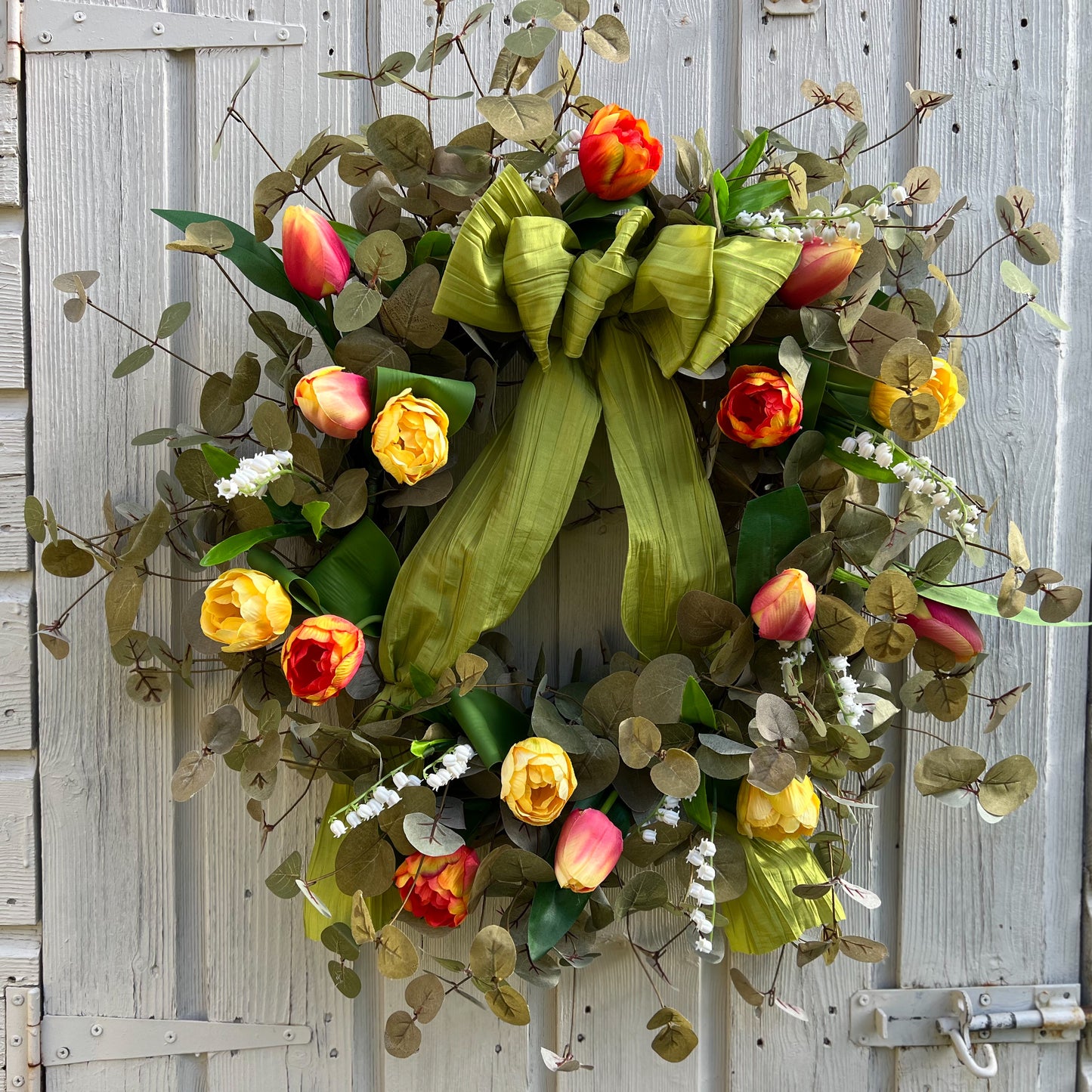 Large Spring Door Wreath - Yellows