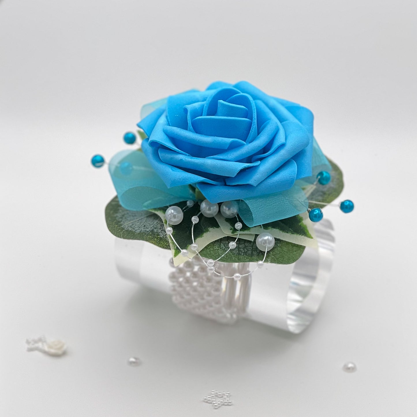 Turquoise Rose - Debs Flower Corsage