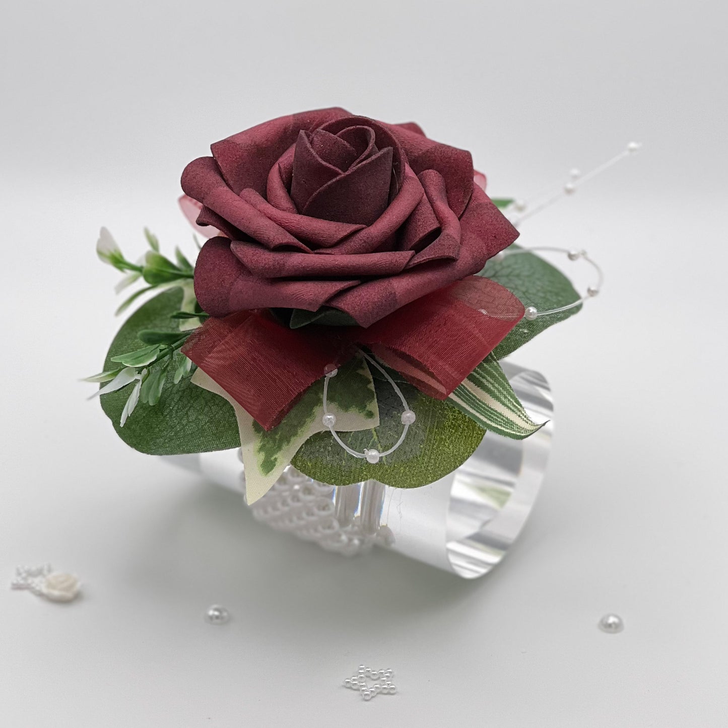 Burgundy Rose - Debs Flower Corsage