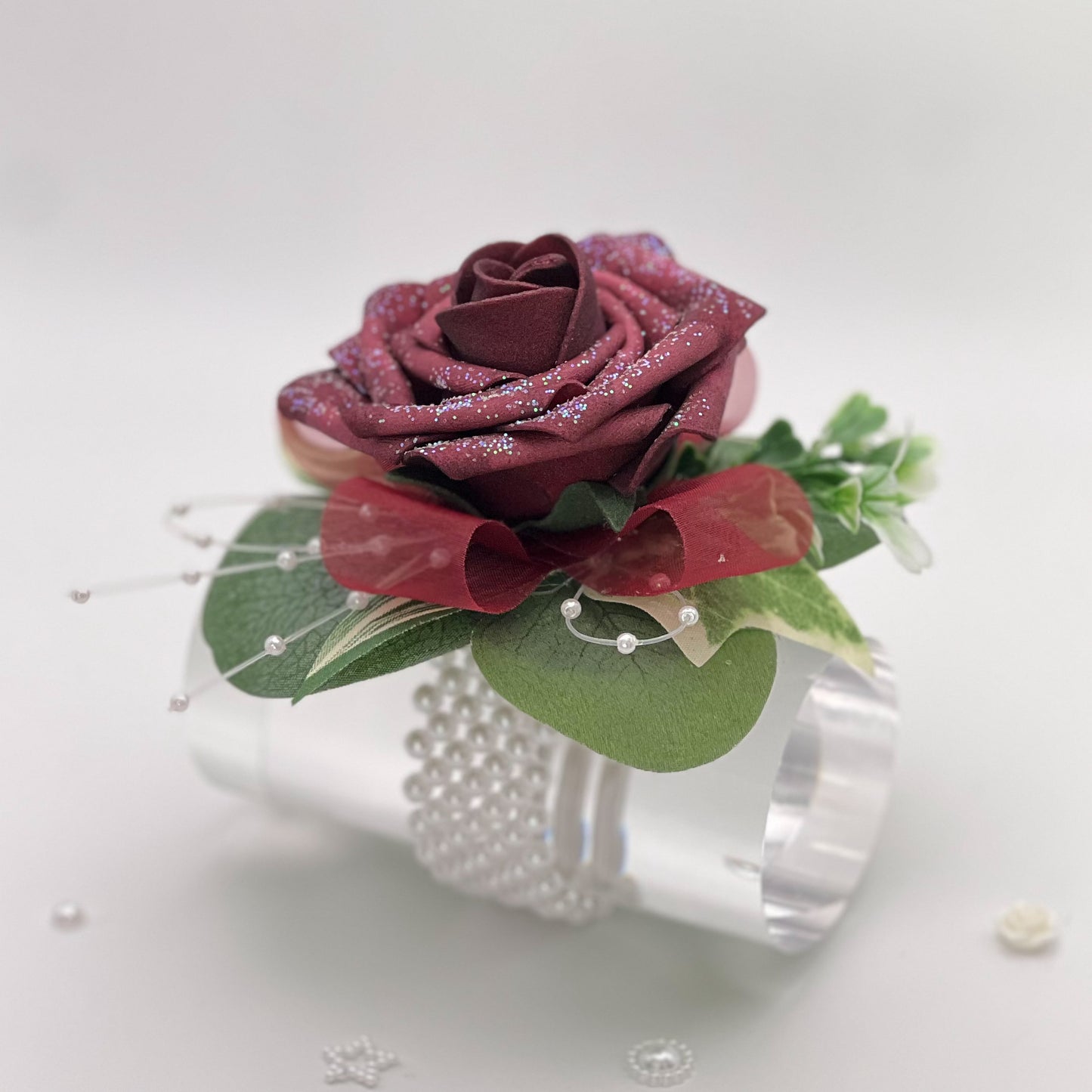 Burgundy Rose - Debs Flower Corsage