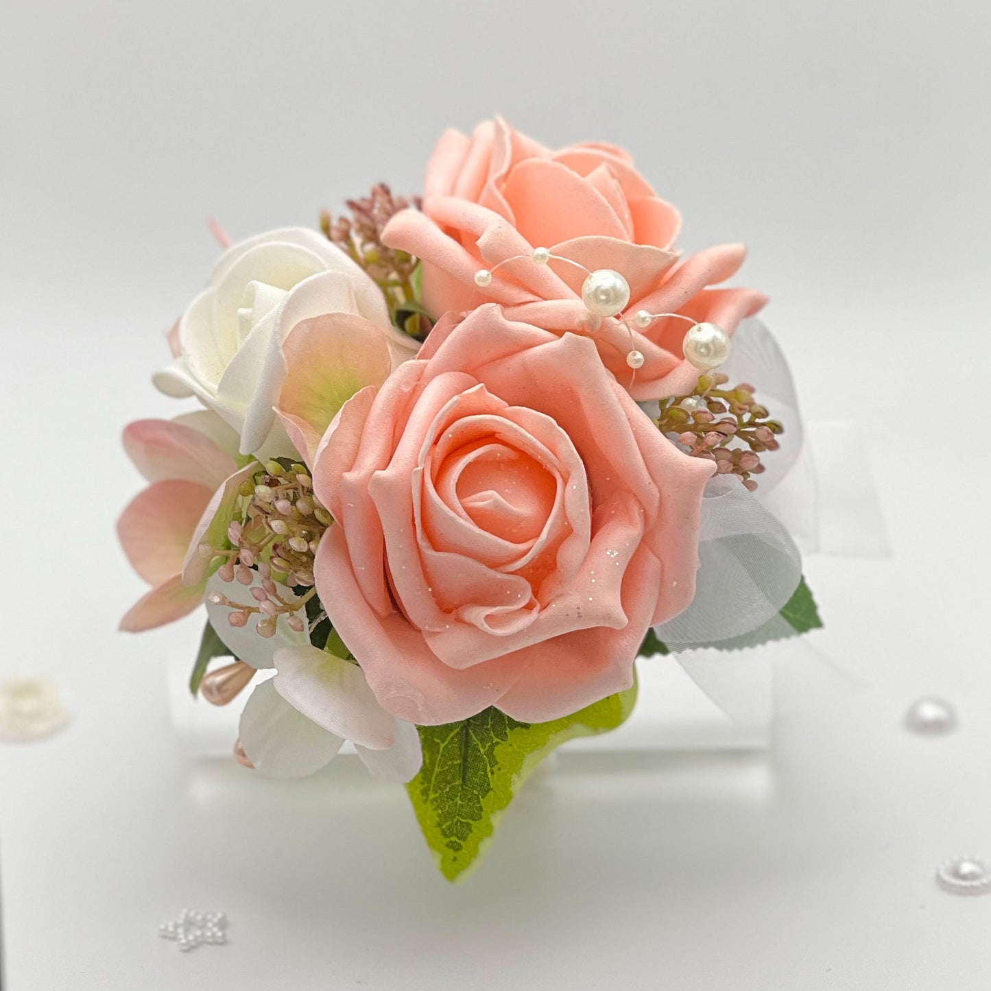 Mixed Coral - Debs Flower Corsage