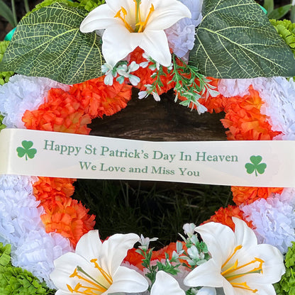 Large St Patrick’s Day Grave Wreath