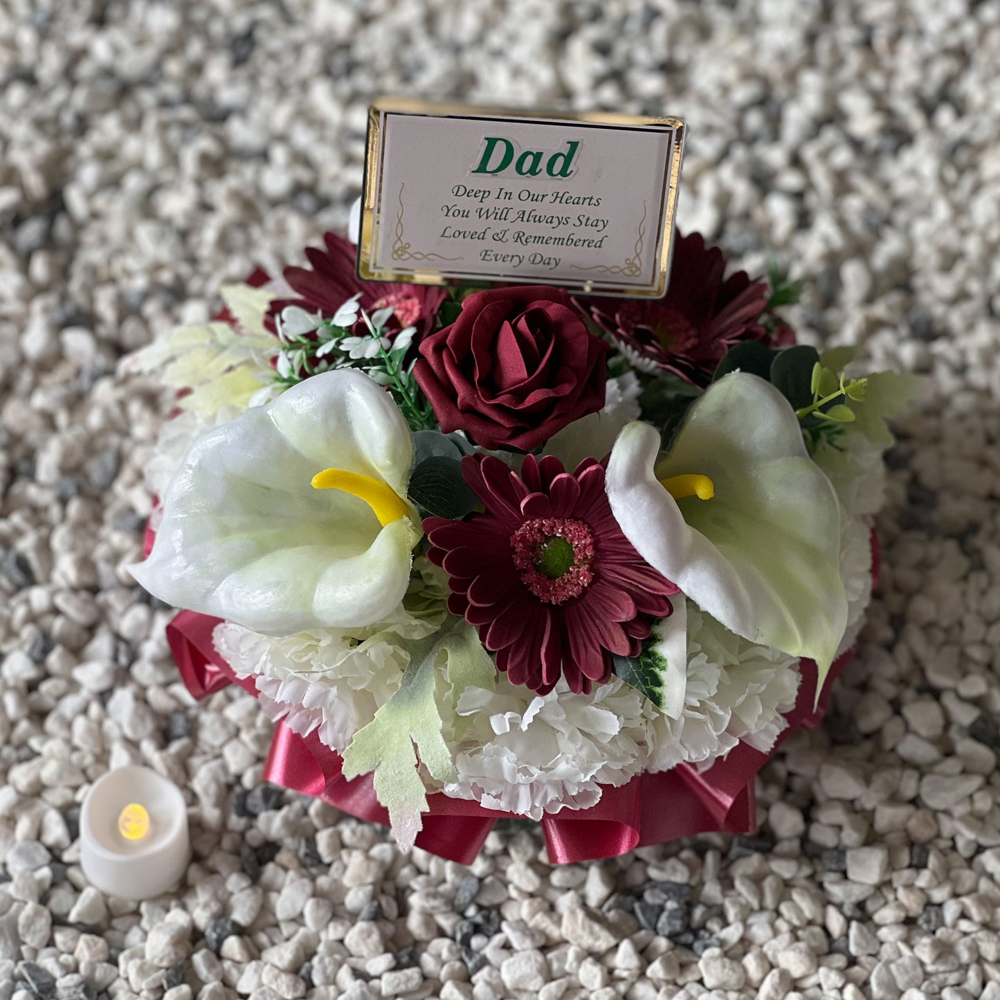 Burgundy Father’s Day Posy