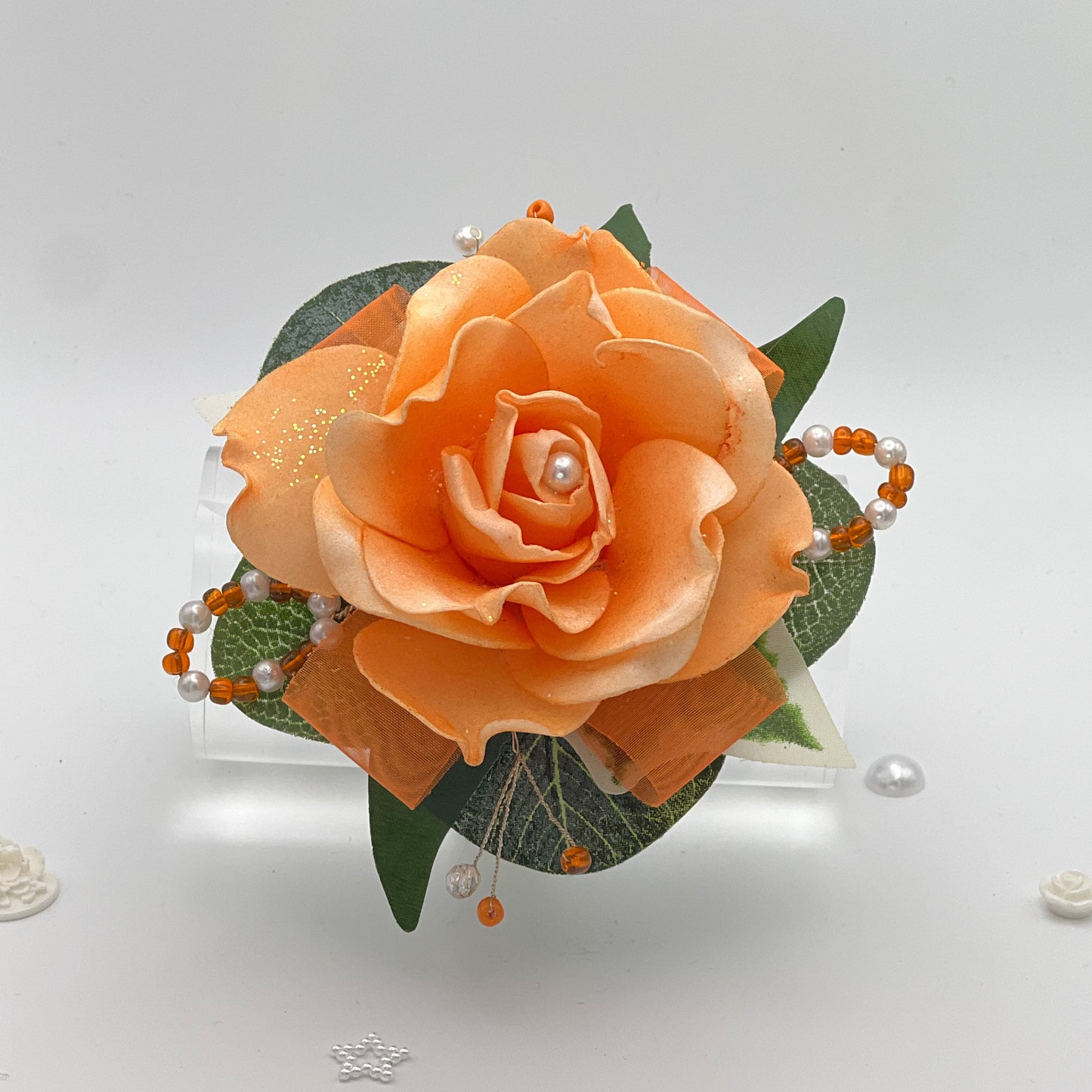 Orange Rose - Debs Flower Corsage