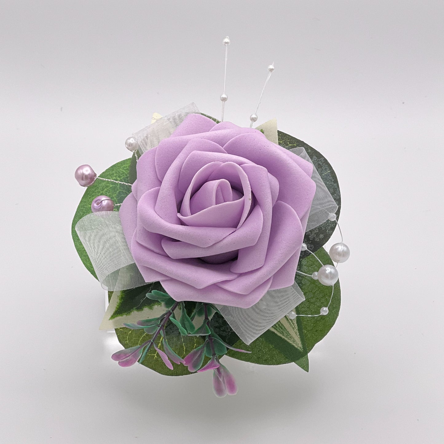 Light Lilac Rose Debs Flower Corsage 1