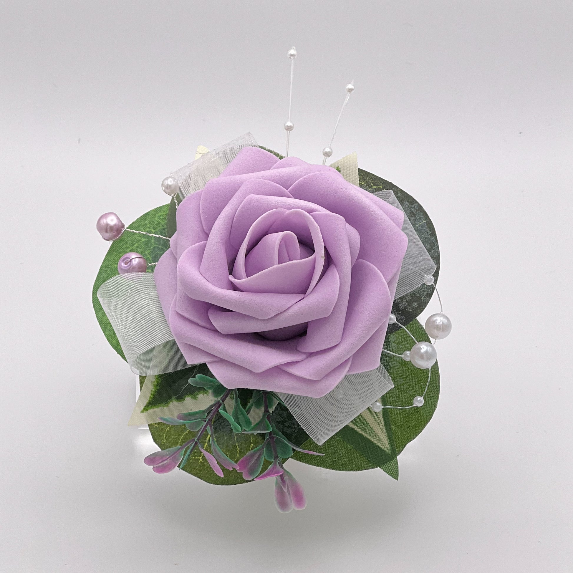 Light Lilac Rose Debs Flower Corsage 1