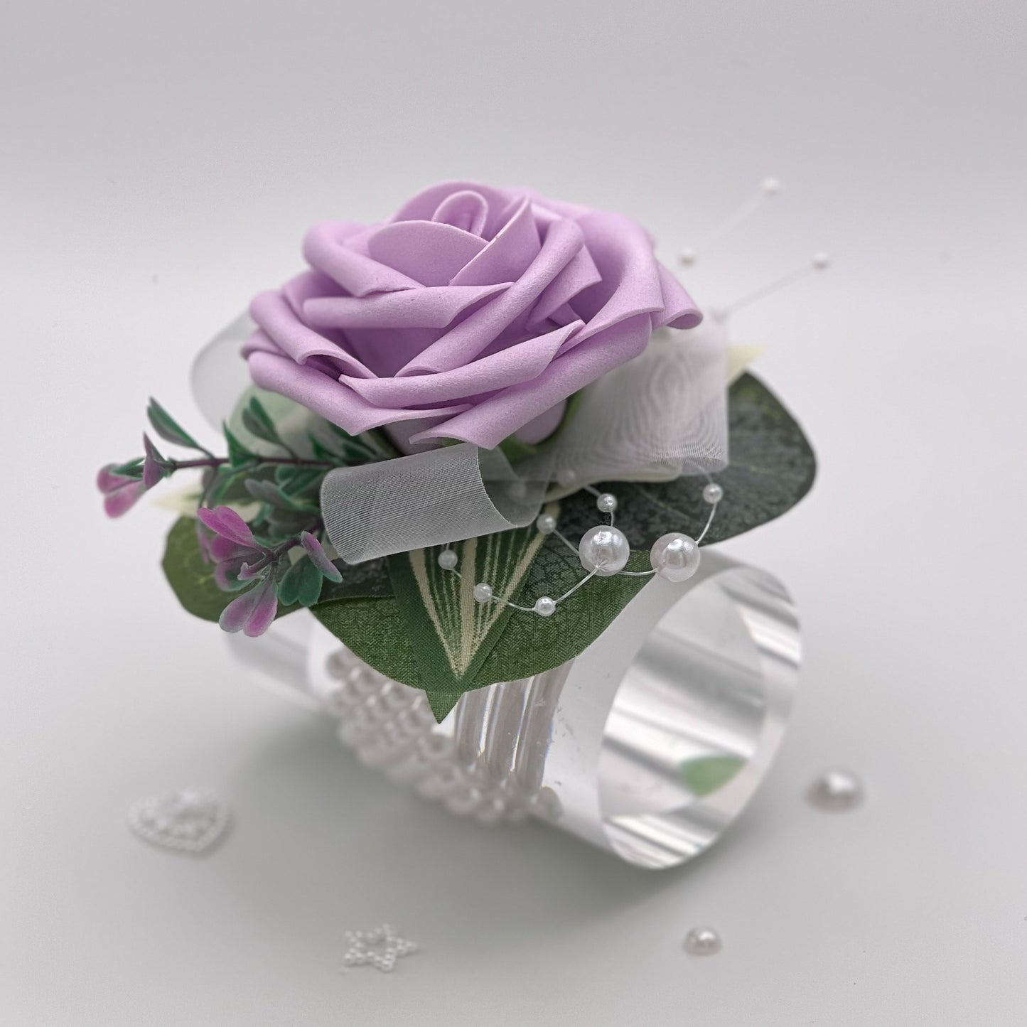 Light Lilac Rose Debs Flower Corsage 2