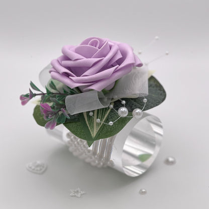 Light Lilac Rose Debs Flower Corsage 2