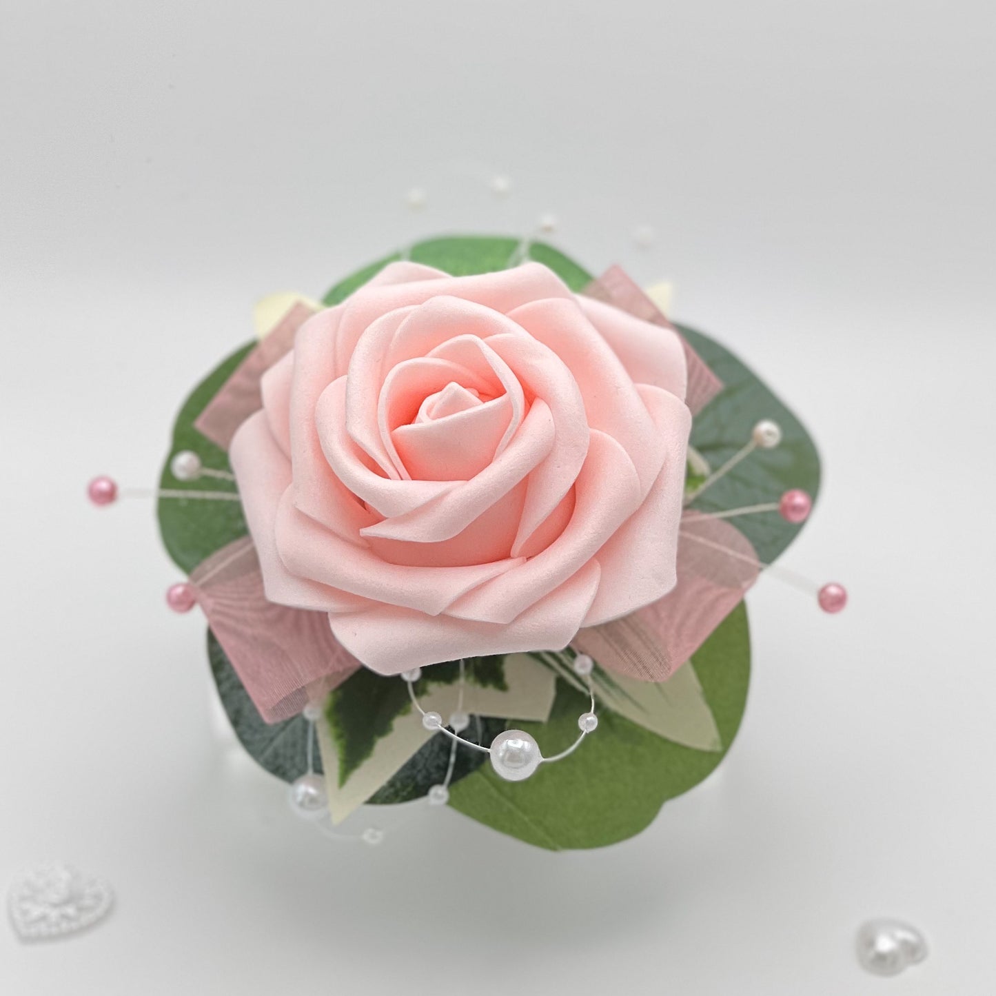 Light Pink Rose Debs Corsage