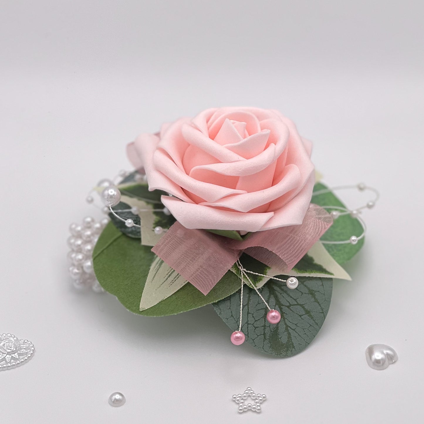 Light Pink Rose Debs Corsage 2