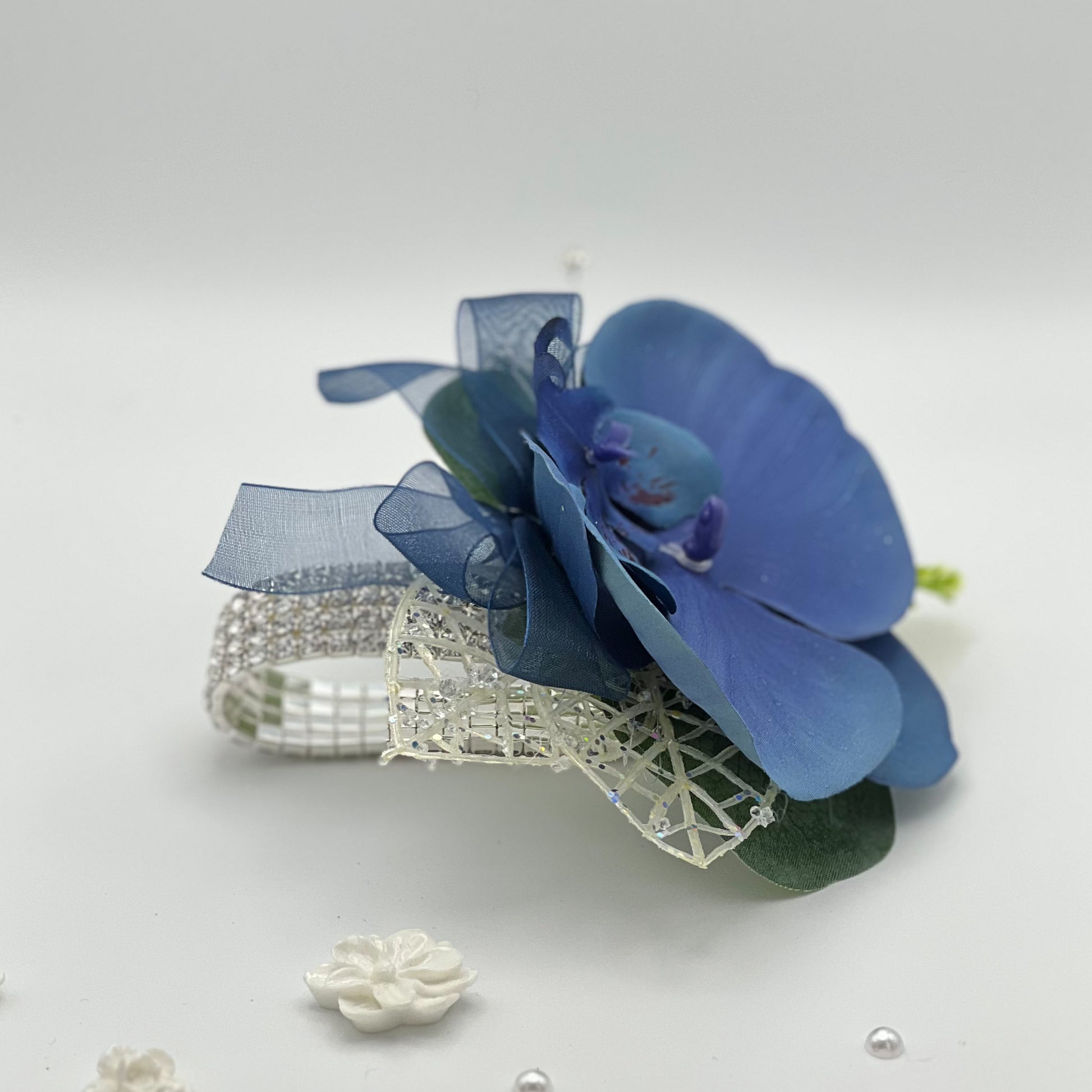 Navy Orchid Debs Corsage 2