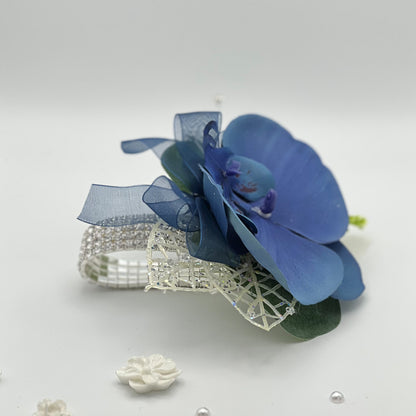 Navy Orchid Debs Corsage 2