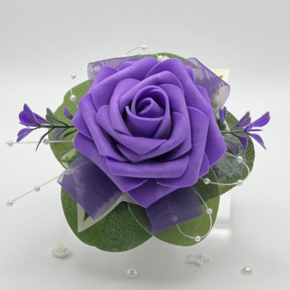 Purple Rose Debs Corsage