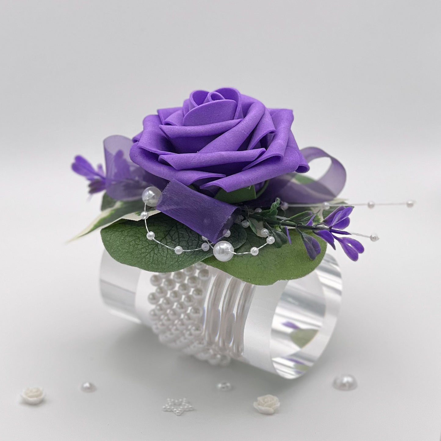 Purple Rose Debs Corsage