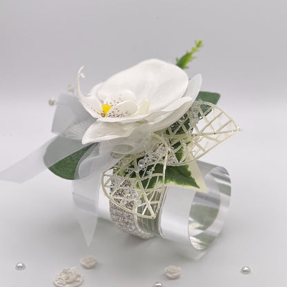 White Orchid Debs Corsage 1
