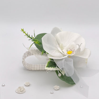 White Orchid Debs Corsage 2